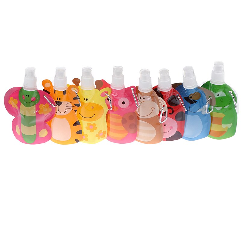 Plast smoothie klemme poser påfyllbar lås posere 380 ml gjenbrukbare matte poser baby emballasje gjenbrukbare klemme posere