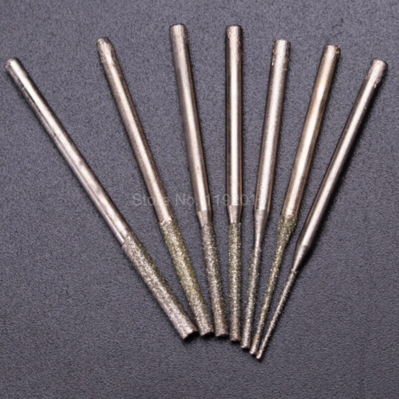 1Pcs Lengthened Diamond Sand Punch Pin Diamond Coated Core Drill Hole Cutter Solid Needle Gems Glass Tile Making Rotary Bit Tool