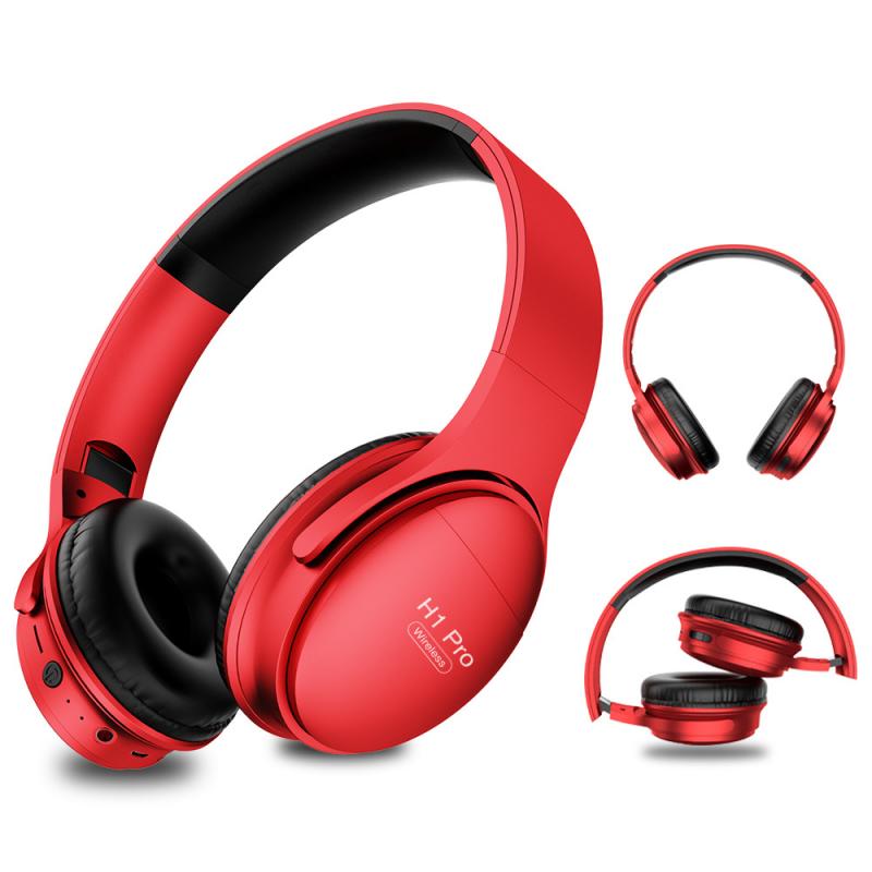 H1 Pro Bluetooth Hoofdtelefoon Hifi Stereo Over-Ear Headsets V5.0 Opvouwbare Oortelefoon Ergonomisch Draadloze Hoofdtelefoon