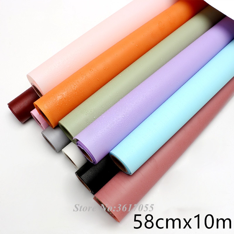 58 cm x 10m bloemen inpakpapier rol effen bloemen inpakpapier bloemen opp papier verpakkingsmateriaal