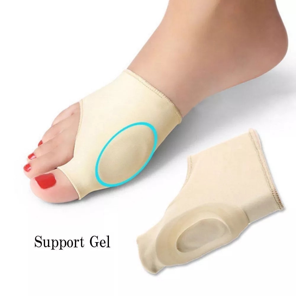 Aptoco 2 Stck Ballen Korrektor Gel Pad strecken Nylon Hallux Valgus Schutz Schutz Zehe Separator Orthopädische Liefert