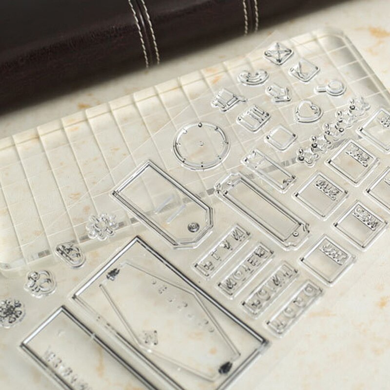 Office Label Transparent Clear Silicone Stamp DIY Scrapbooking/Photo Album Decorative Clear Stamp Craft Stamps