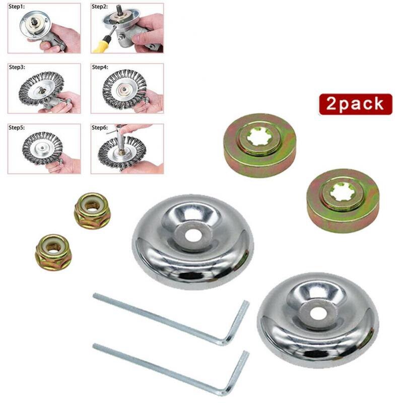 8Pcs Lawnmower Blade Adapter Kit Gardening Machine Lawnmower Blade Adapter Attachment Maintenance Kit