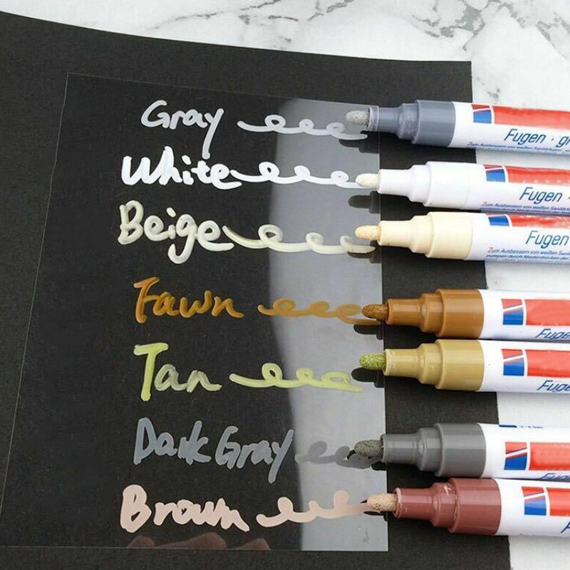 Tile Grout Coating Marker Wall Floor Ceramic Tiles Gaps Repair Pen FAS