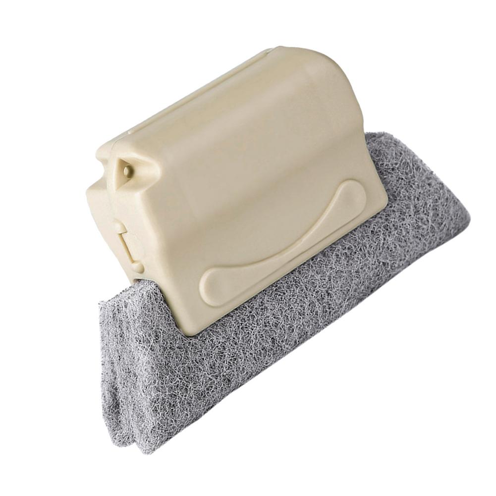 Window Groove Gap Cleaning Cloth Window Cleaning Brush Windows Slot Cleaner Brush Clean Window Slot Cleaner: Beige