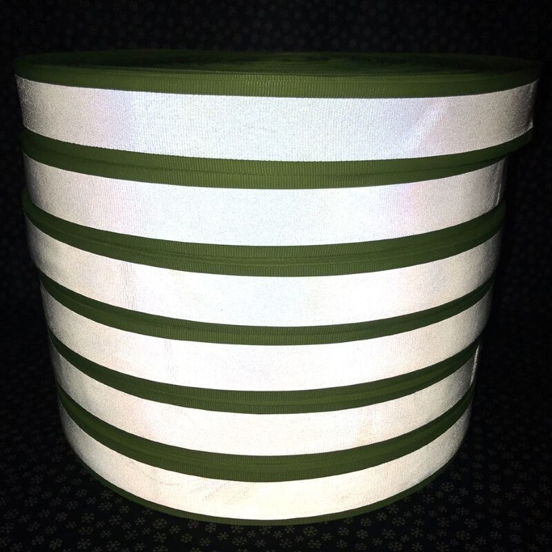 30mm width Fluorescent yellow warning tape for Safety Clothes sewing on