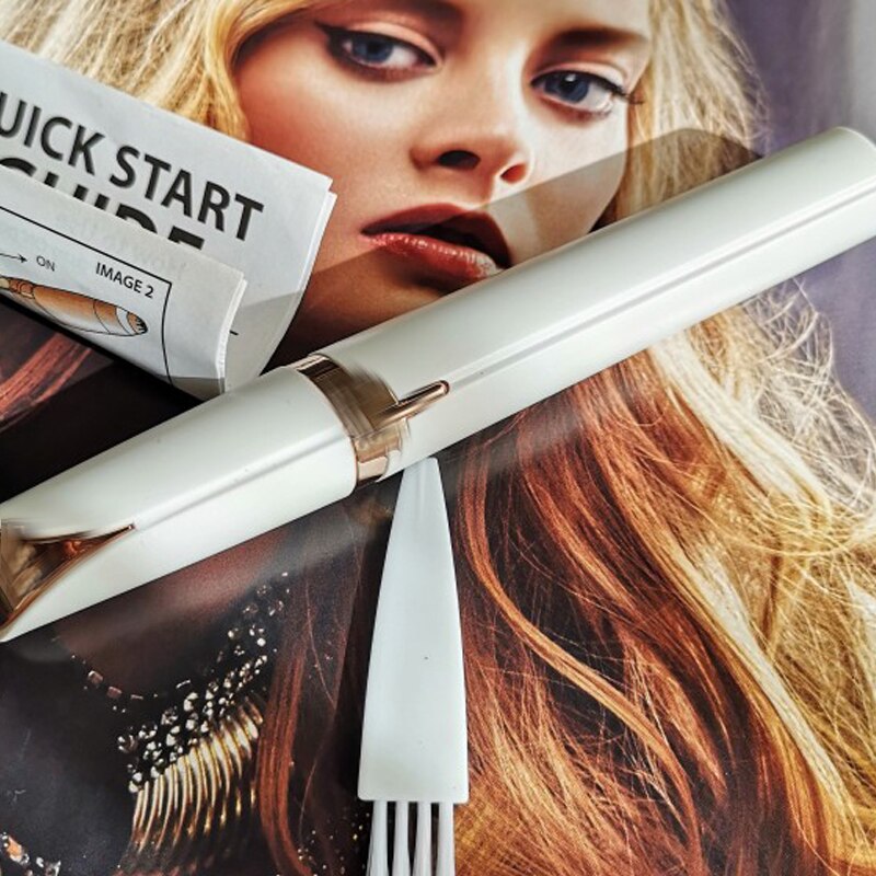 Stylo épilateur à sourcils, batterie, Mini rasoir électrique, Portable, sans douleur, pour le corps, le visage et le rouge à lèvres
