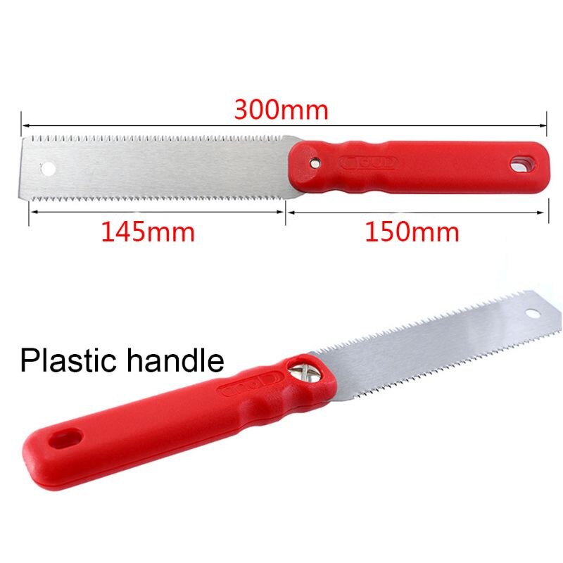 Bois Double côtés 65mn acier scie à main Tenon 3 bords dent coupe plastique