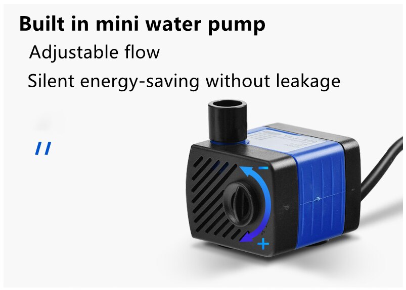 Fish tank landscaping small desktop mini office fish fighting micro landscape self circulation ecological fish tank