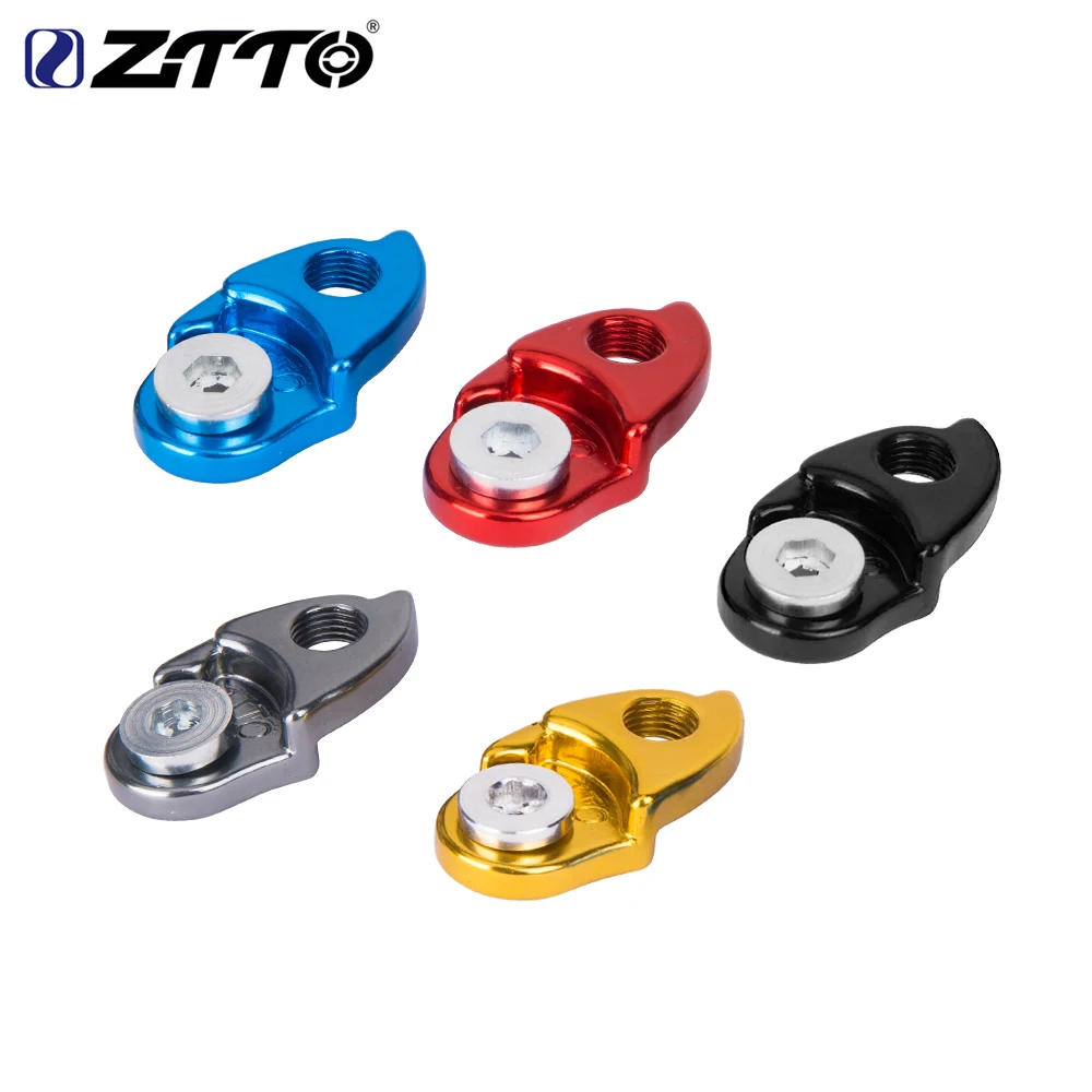 ZTTO Suspensión de cambio trasero de bicicleta, extensor de aluminio, marco de ciclismo de montaña, engranaje, piezas de gancho trasero