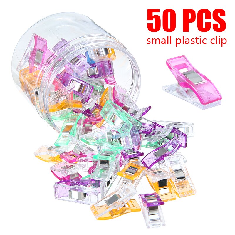 Clip de costura para manualidades, Clips de plástico para costura de retales, 50 unidades