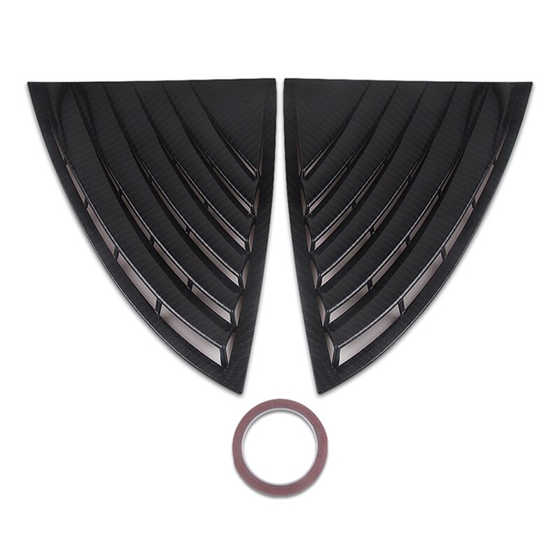 for Tesla Model 3 Rear Window Louvers Scoops Spoiler Carbon Fibre ABS: Default Title