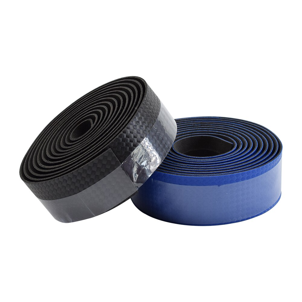 Road Carbon Fiber Bike Handlebar Tape Fixed Gear Bicycle Grip Tape Bullhorn Bar Tape +2 Bar Plugs Mountain Belt Straps