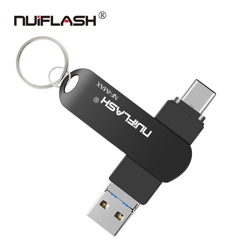 Memoria USB OTG de 128GB 256GB para iPhone y memoria USB typecs 8GB 16GB 32GB 64GB para X/8/7/7 Plus/6/6 s/5 /SE: 256 GB / gray