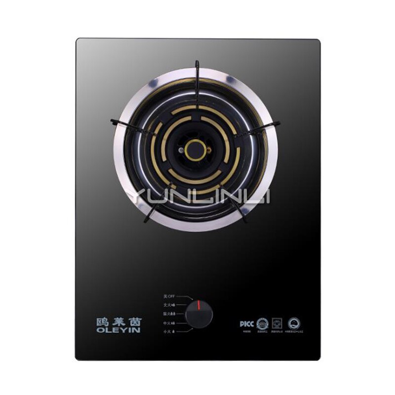 Household Gas Stove Cooktop Stove Built in Gas Cooker Panel Hob Table Type Gas Stove Single-burner Furnace Gas Cooker