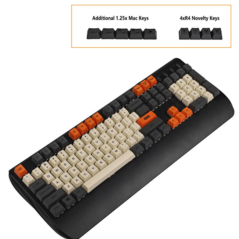 141 Teclas Virtual War Dye Sub ZDA PBT Keycap Similar A XDA Para Teclado MX 104 87 61 Melodía 96 KBD75 ID80 GK64 68 (solo Keycap (Virtual War