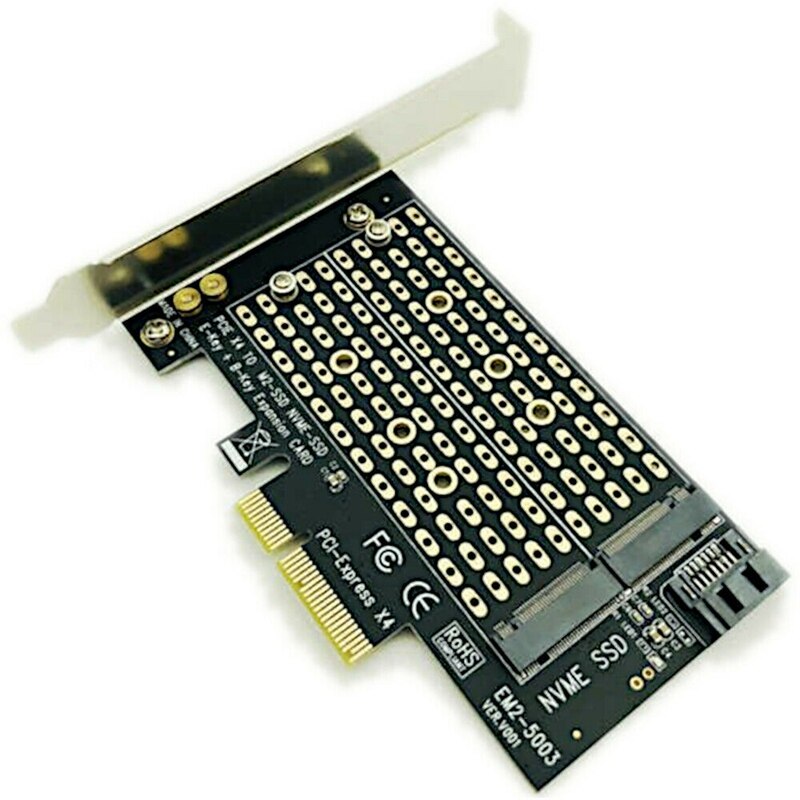 Pcie To M2/M.2 Adapter M.2 Ngff To Desktop Pcie X4 X8 X16 Nvme Sata Dual Ssd Pci Express Adapter Card