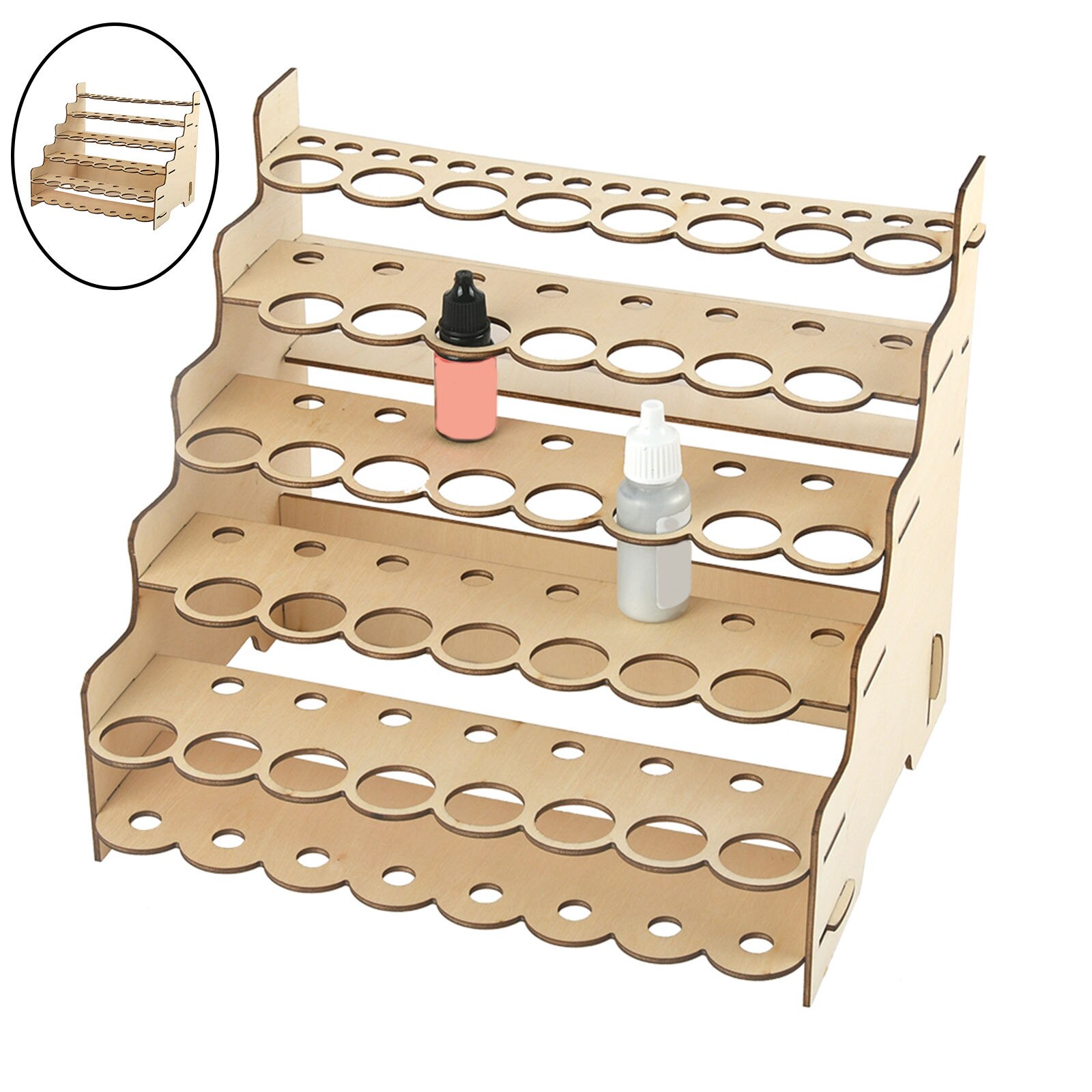 Basics Module Penselen Rack Epoxy Tool Houten Organisator Opslag Display Stand Houder Kabinet: 38 holes 26mm