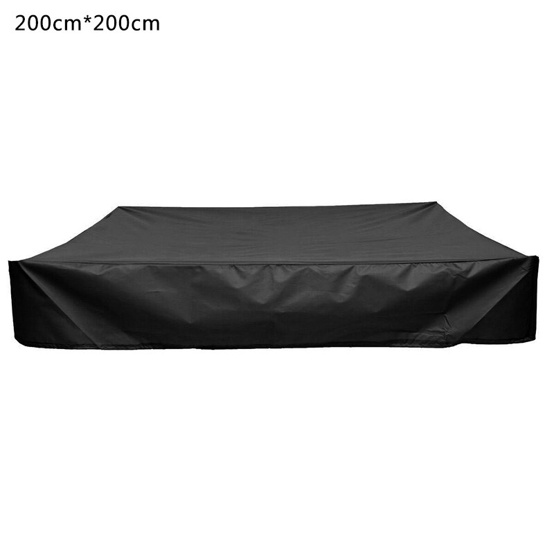 Sandkasten Abdeckung Sand Pit Wasserdichte Staubdicht Schutz mit Kordelzug für Garten: black 200