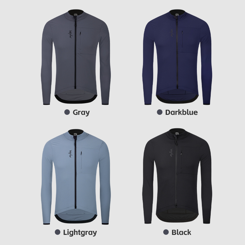 YKYWBIKE Men's Cycling Jacket 10-20°C Waterproof Windproof Bicycle Windbreaker Warmth Fleece Road Bike Jacket Cycling Clothing