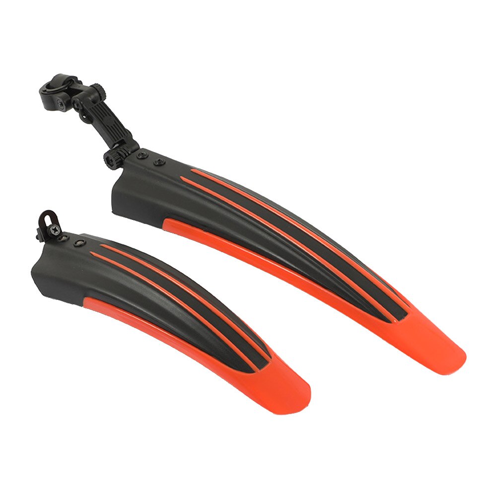 2pcs MTB Bicycle Splash Fender Guard Front/Rear Tire Wheel Fenders Mudguard for 20-26 inch MTB Bike Cycling Accessories: Orange