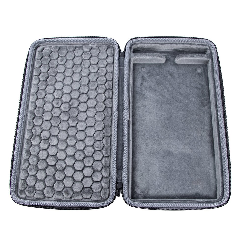Almofada de tambor resistente a riscos à prova de choque fecho com zíper rígido caso protetor teclado armazenamento portátil para akai mpk mini play mk2