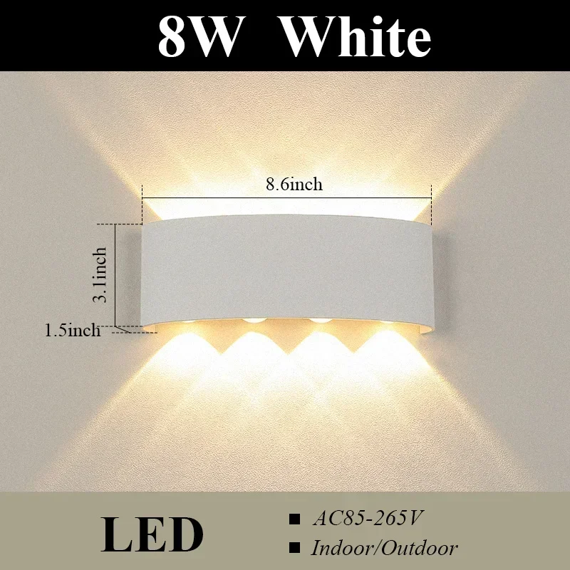 LED Outdoor Wandlamp voor Tuin Yard AC85-265 Buitenlampen IP65 Waterdichte Veranda Lamp Interieur Home Decor Verlichting: Licht Groen / green / 4W