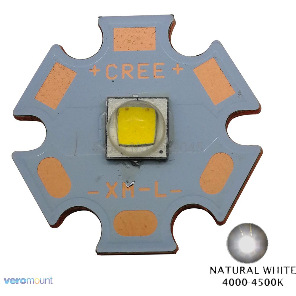 Cree XLamp XML2 XM-L2 T6 10 W High Power Led Emitter Diode op 20mm Koperen PCB koud Wit, neutraal Wit, Warm Wit Kleur: Neutral White / 20mm Copper PCB