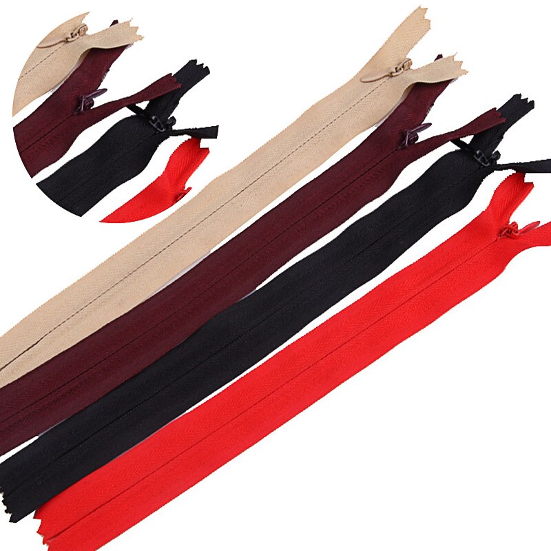 Cremalleras de nailon cerradas, 10 Uds., 15cm de longitud, a medida, para pantalones, bolsos, cierres deslizantes, costura de ropa DIY, accesorios para manualidades