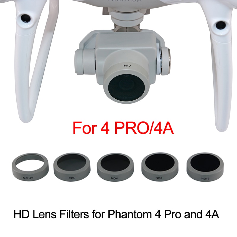 Lens Filter Voor Dji Phantom 4 Pro V2.0 Geavanceerde Drone Uv Cpl ND4 ND8 ND16 Hd Filter Camera Lens Onderdelen neutrale Dichtheid Polarisatie