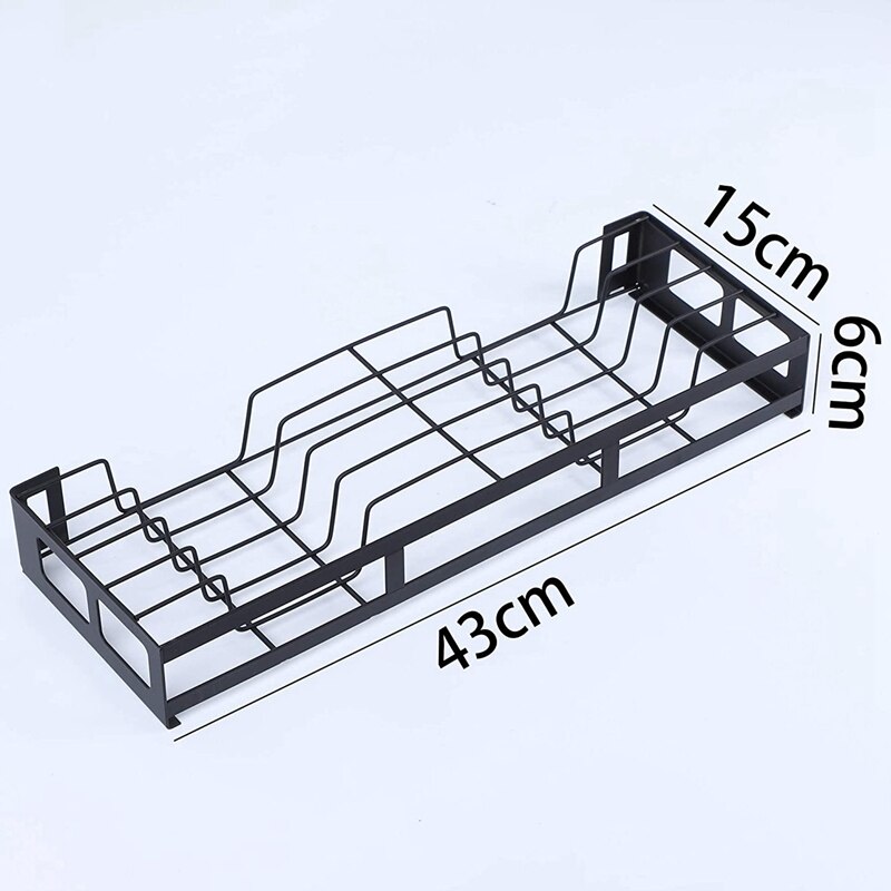 Hangende afdruiprek voor aan de muur met houder voor keukengerei, afdruiprek voor thuisgebruik met afdruipplaat, duurzaam