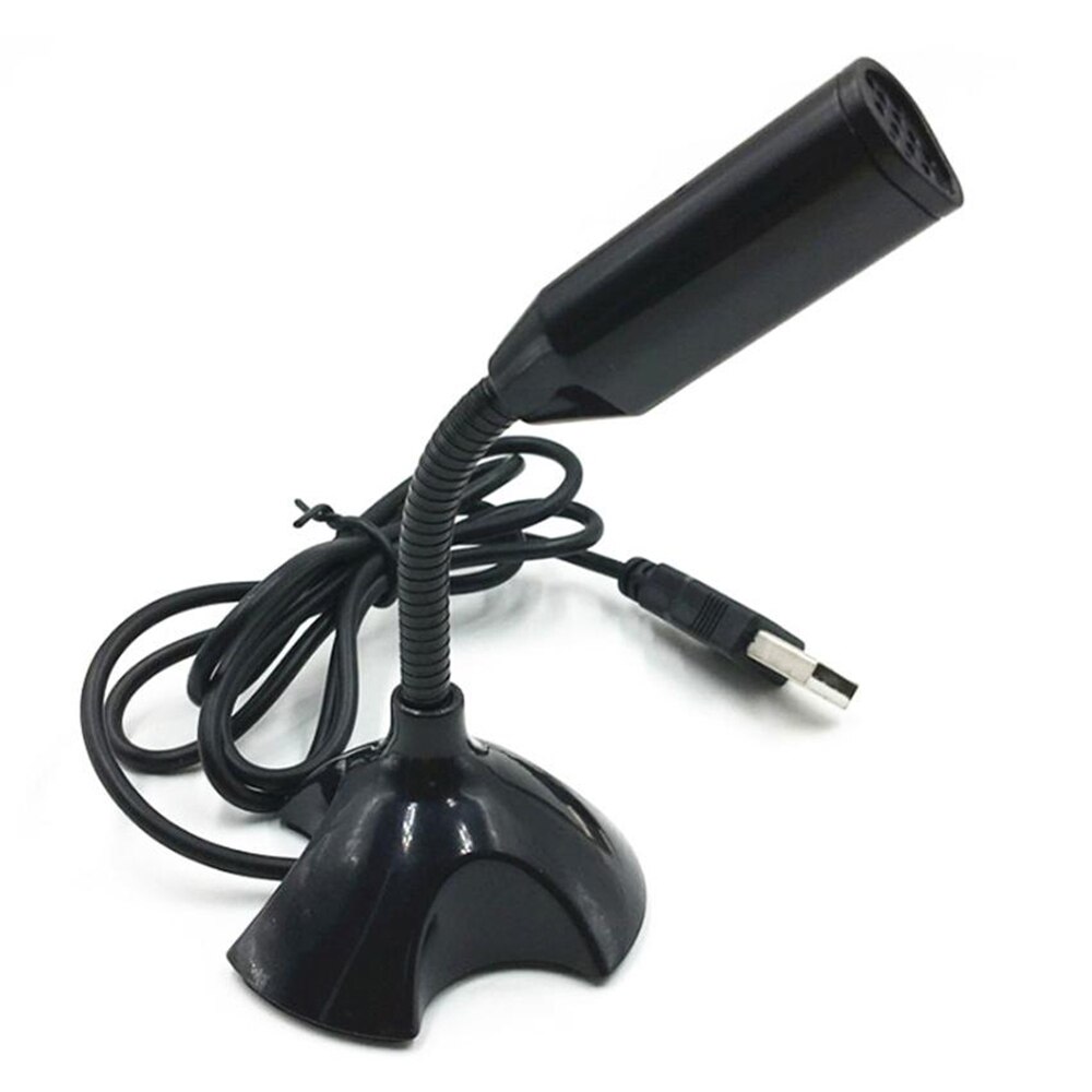 Mini USB Microphone Universal Desktop Speech Microphone Stand Mic With Holder for Desktop PC