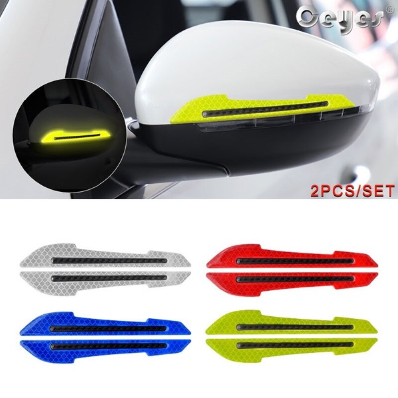 Decorations Car Rearview Mirror Anti-collision Warning Strip Car Reflective Warning Stickers Car Reflective Strips