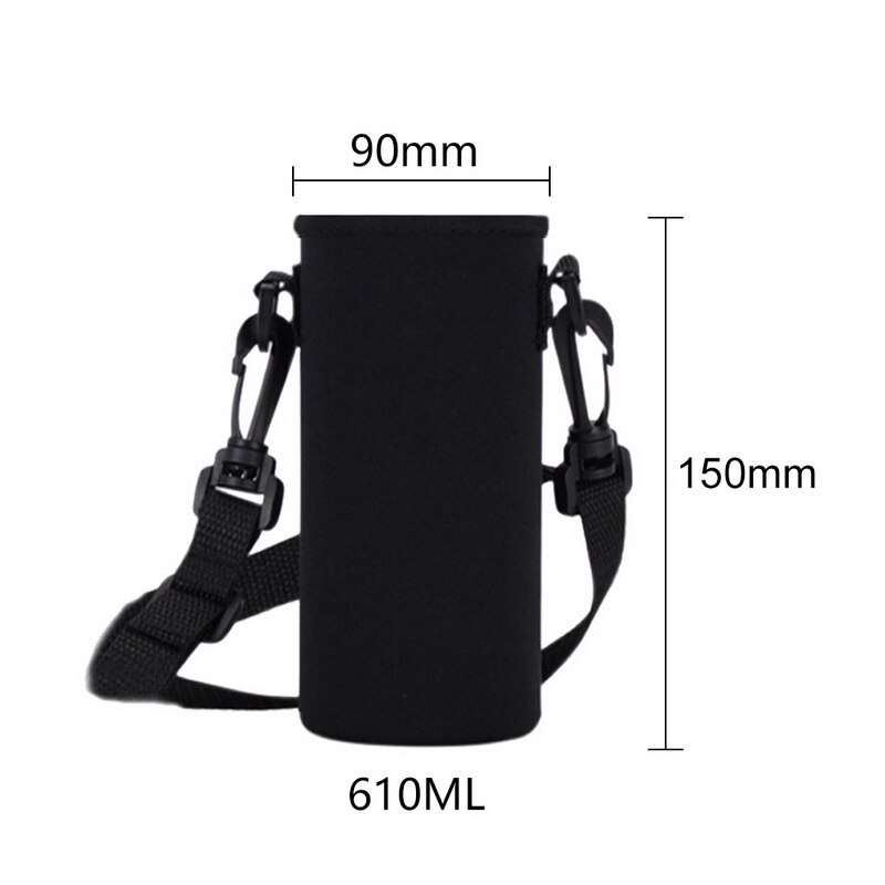 Sac de transport de bouteilles d'eau de sport pochette avec sangle support de pochette en néoprène