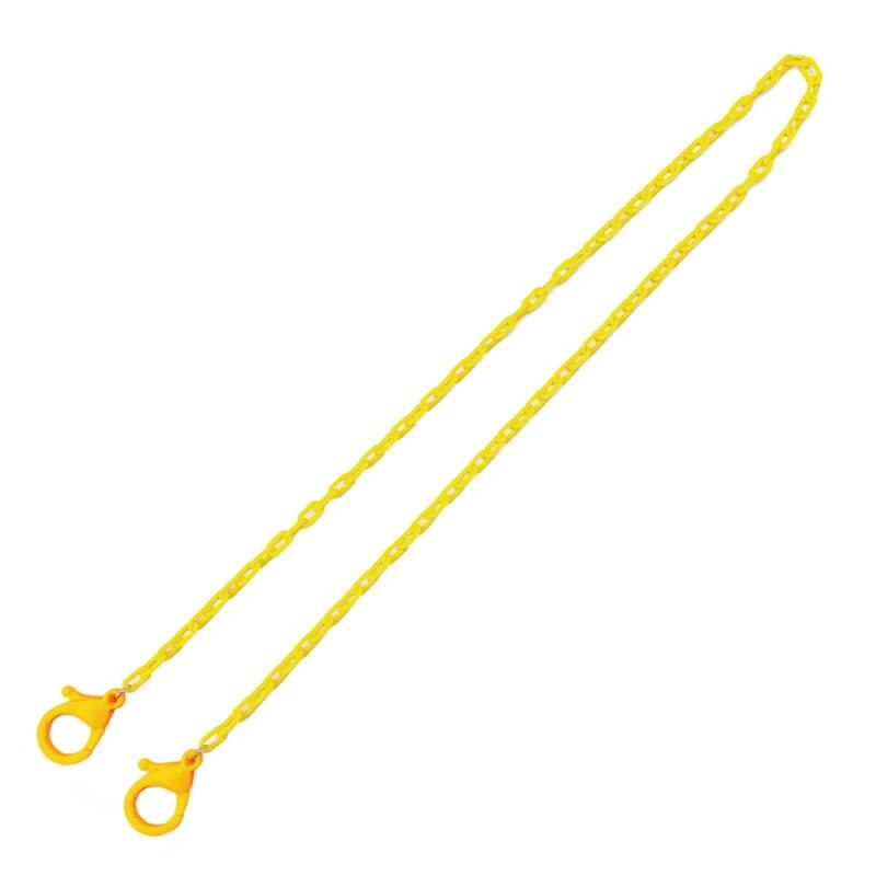 Collar de cuerda de plástico para colgar mascarillas, cordón práctico para mascarillas, soporte para gafas, sin huellas, dos ganchos, 1 unidad: 08
