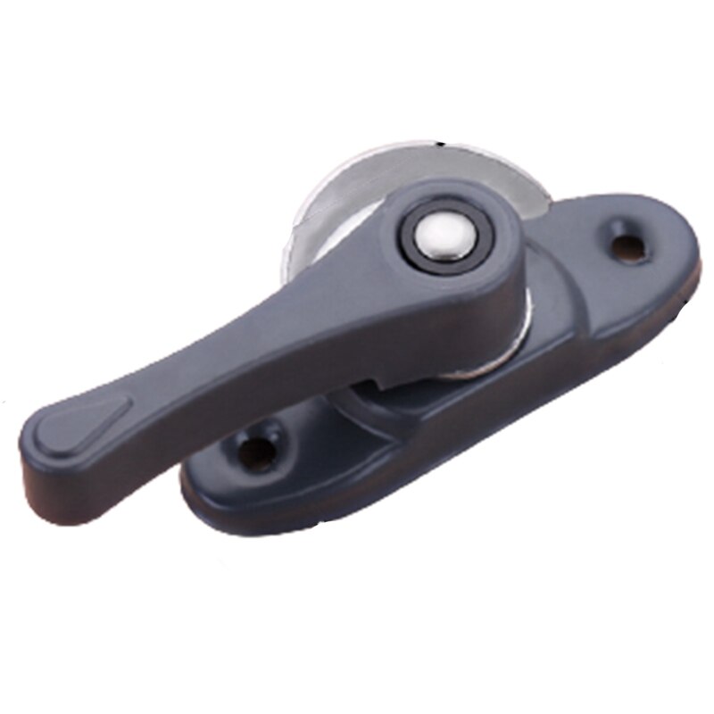 Serrure de sécurité pour porte coulissante et fenêtre, serrure à deux voies de Type croissant: Grey