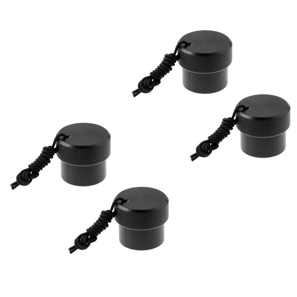 Universal dykkerdykk din regulator tankventil gjenget støvplugghette, pakke  of 4