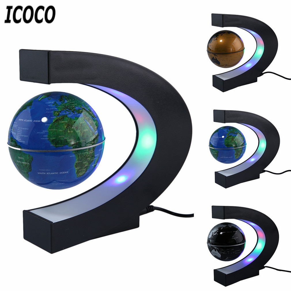 Led Wereldkaart Magnetische Levitatie Zwevende Globe Thuis Elektronische Antigravity Lamp Bal Licht Verjaardag Decoratie