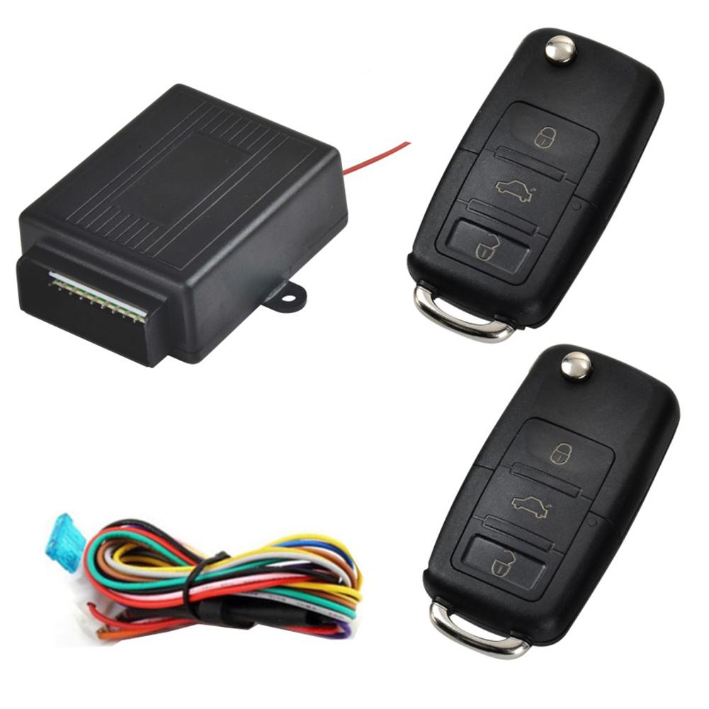 1Set 12/24V Universele Auto Alarm Systeem Automatische Centrale Kit Deurslot Voertuig Afstandsbediening Systeem: GRAY