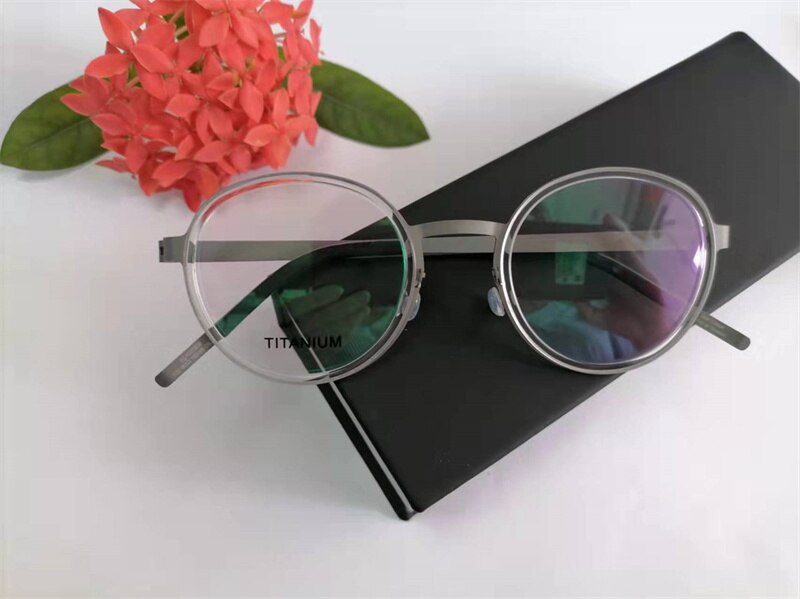 Denmark Brand Ultralight Glasses Round Titanium Pr – Grandado