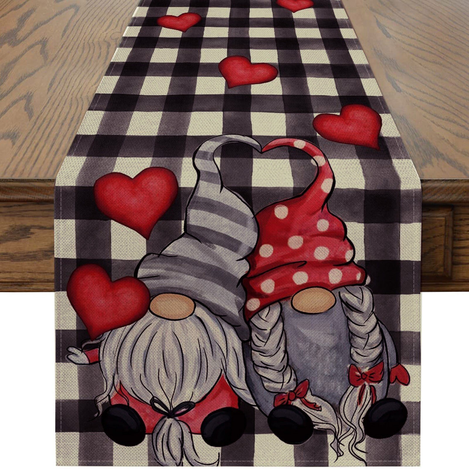 Cubierta de mesa para temática de boda, camino de mesa del Día de San Valentín, manteles rojos, decoración para festiva, Festival de Año , 2022: A