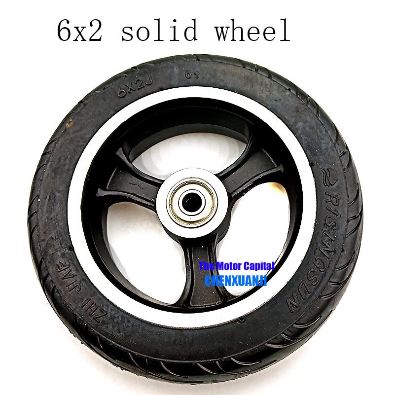 6 Inch Solid Tyre met Hoge Prestaties Wiel 6x2 Effen Band voor Elektrische Scooter wiel Hub Snelle Wiel