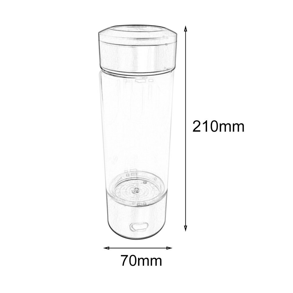 Dual Use Ionizer Bottle Hydrogen Rich Generator Negative ion Machine Electrolysis Weak Alkaline High Boron Glass Cup