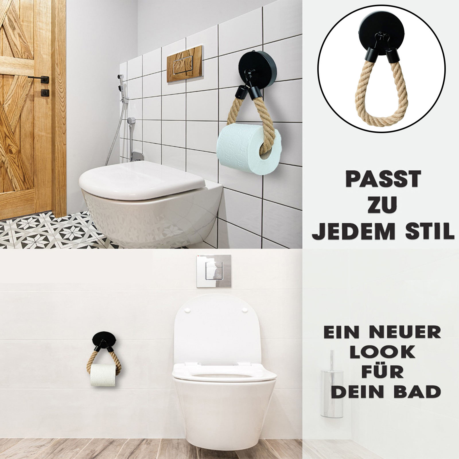 Saniclear Academy toilet rolhouder geborsteld koper