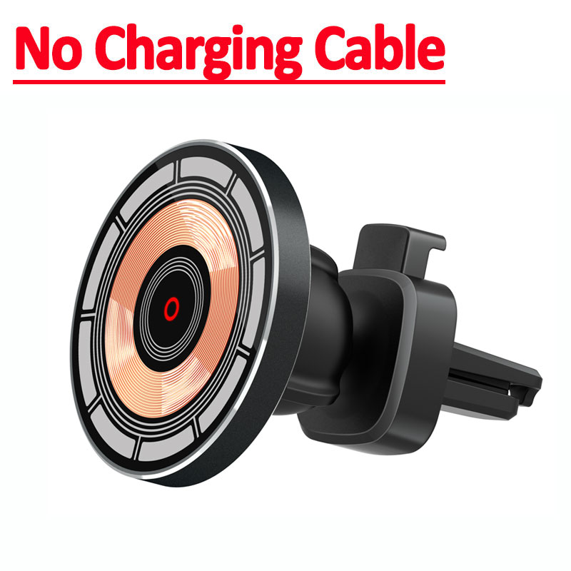 30W magnetische auto draadloze oplader telefoonhouder standaard voor iPhone 15 14 13 12 11 Pro Max autohouder opladers snel laadstation: green