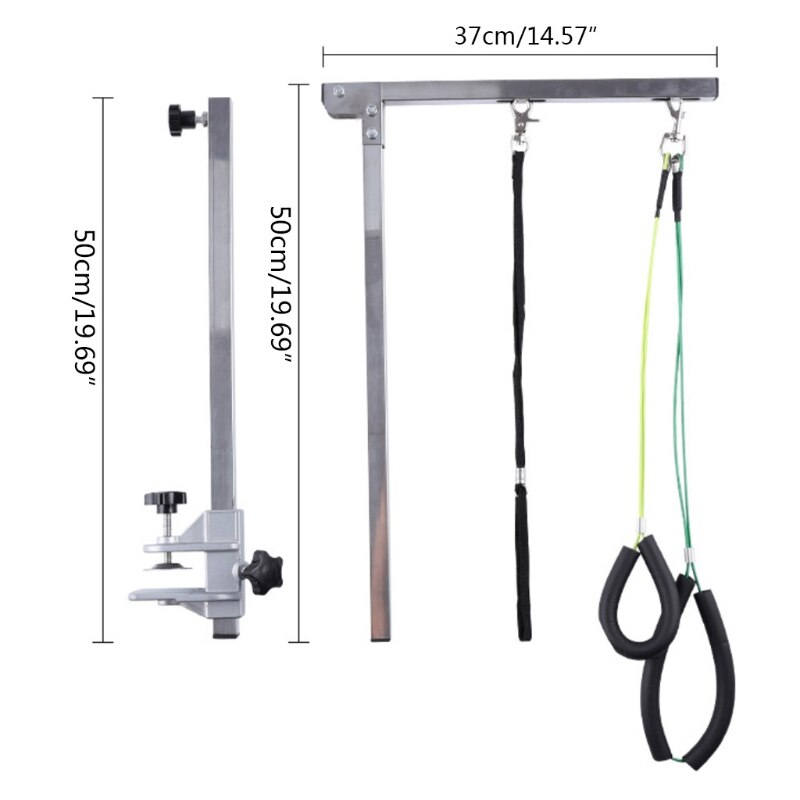 Verstelbare Opvouwbare Hond Pet Grooming Bad Tafel Met Opknoping Sling Touw Metalen Arm Schoonheid Mount Giek Bureau Beugel