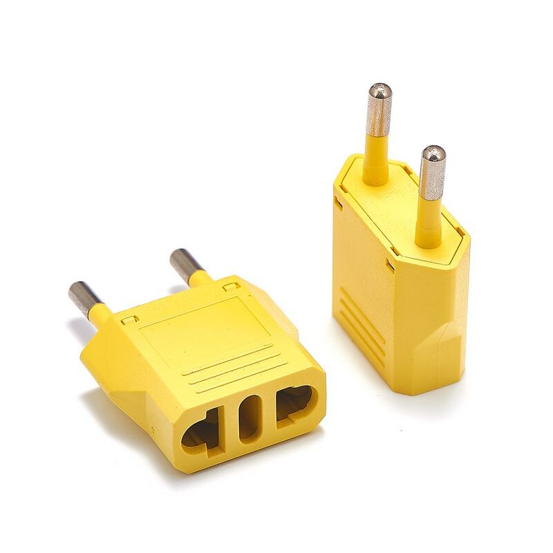 oss til eu støpsel omformer støpsel adapter fargerik 4.0mm eu reise adapter plugg elektrisk omformer strømlader stikkontakter