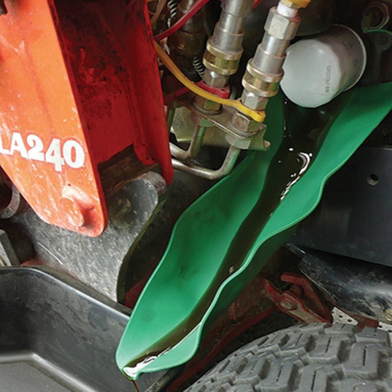 Car Truck Plastic Oil Guide Plate Funnel Flexible Oil Draining Tool Foldable Refueling Long Mouth Funnel Gasoline Oil Additive