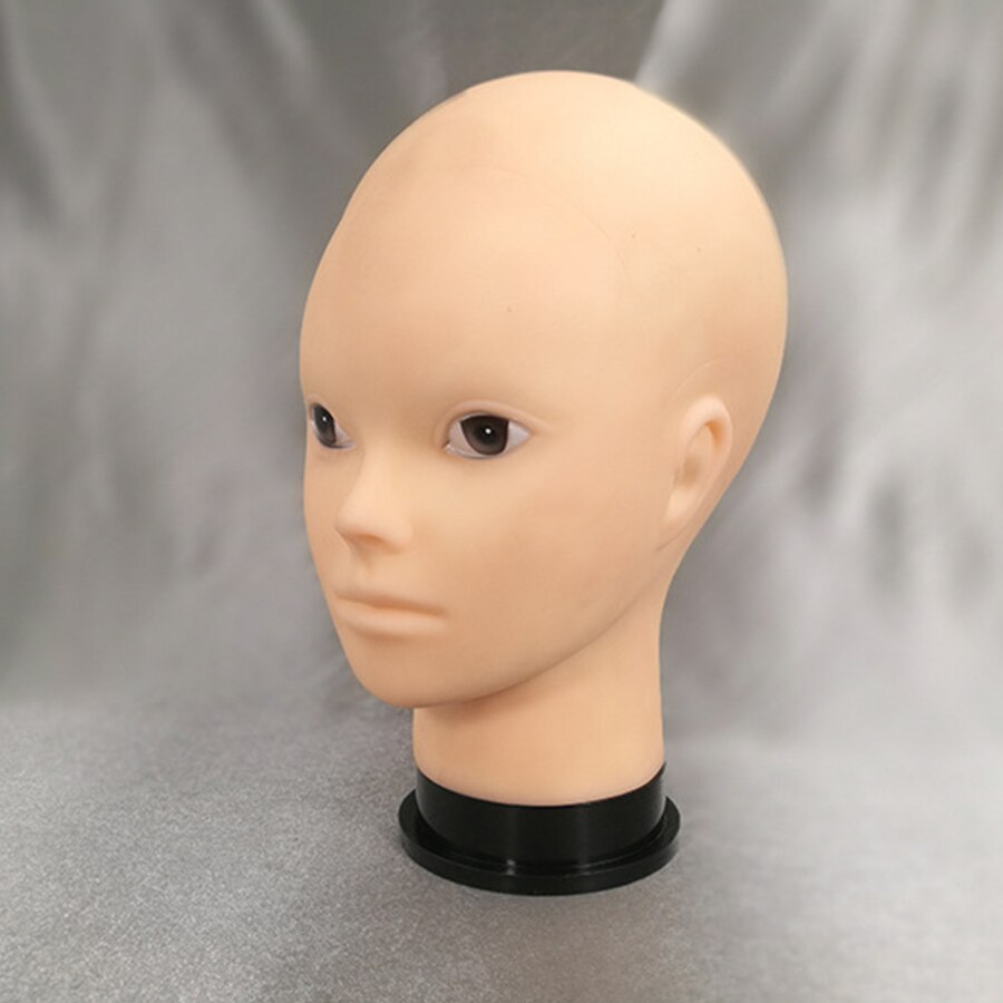 Wig Stand Mannequin Head for Wigs Display and Making Manikin Bald PVC Displaying Heads With Shoulder: dizuo-1