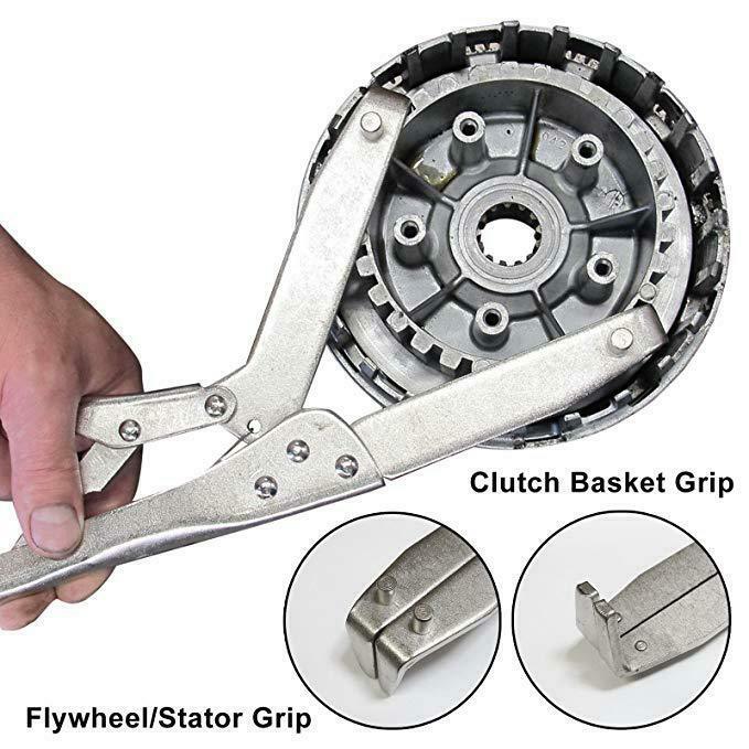 Motorcycle Clutch Flywheel Holding Tool Clutch Hub Basket Gear Holder Tool Universal Square Tooth Clutch Holding Tool